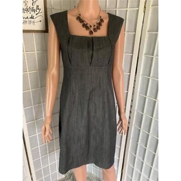 Calvin Klein gray work sheath dress size 4 - Picture 1 of 4